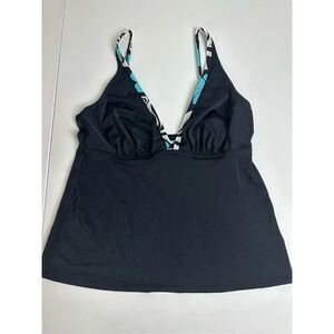 Olympia Tankini Top Black Size 36 UK/ 12 US